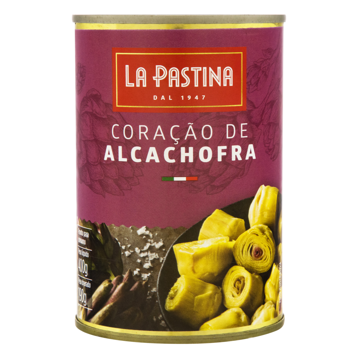 Coração de Alcachofra em Conserva La Pastina Lata 190g