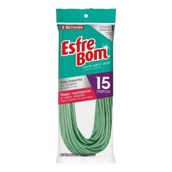 CORDA P/VARAL ESFREBOM PLASTIC