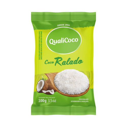 Coco Ralado Qualicoco Úmido E Adoçado 100g