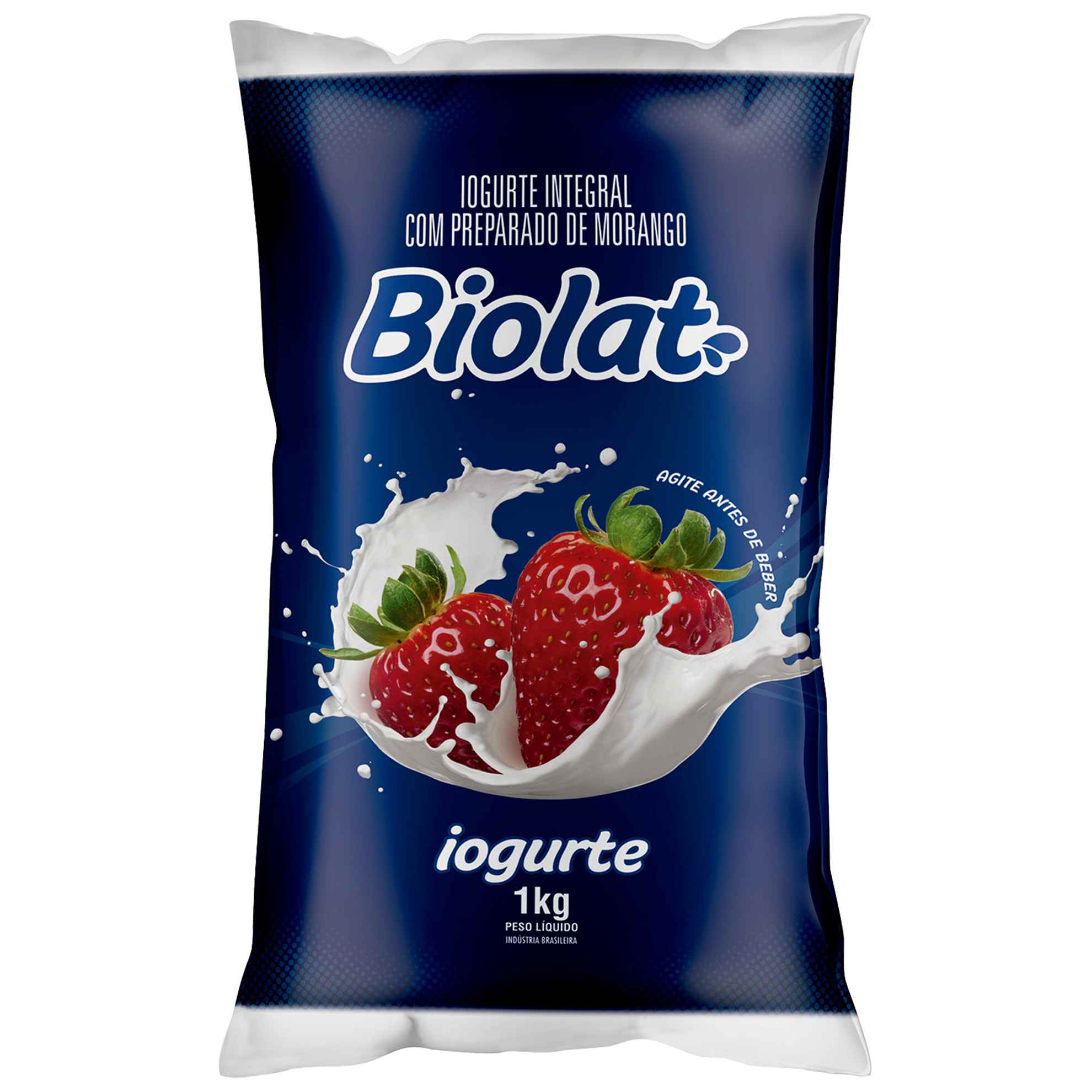 Iogurte Integral de Morango Biolat 1kg