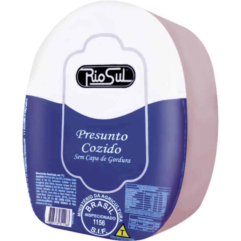 Presunto Cozido Rio Sul Sem capa gord Preço por quilo na peça