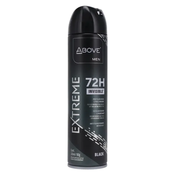 Desodorante Aerossol Above 90g - Masculino - Extreme Black