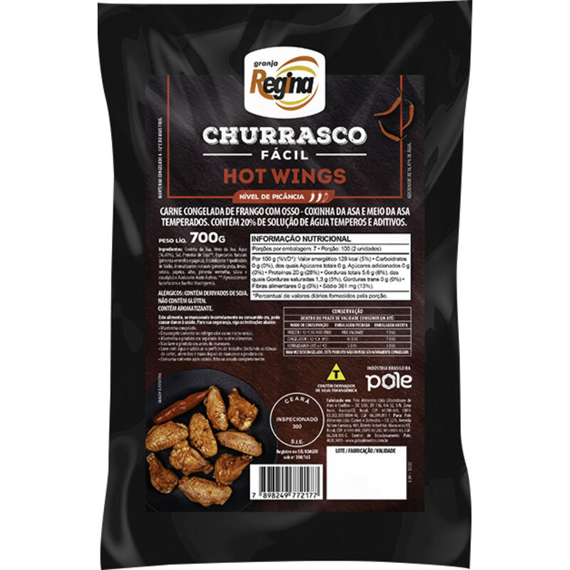Coxinha da Asa de Frango Regina Cong Hot Wings 700g