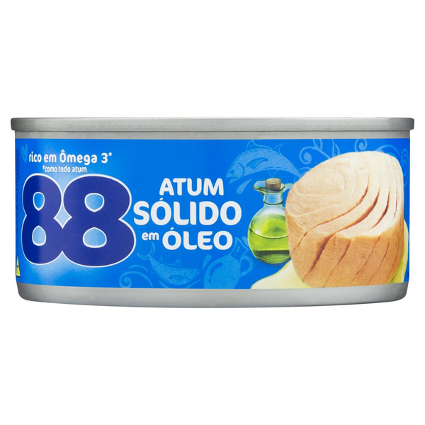 Atum Sólido Em Óleo 88 Lata 140g