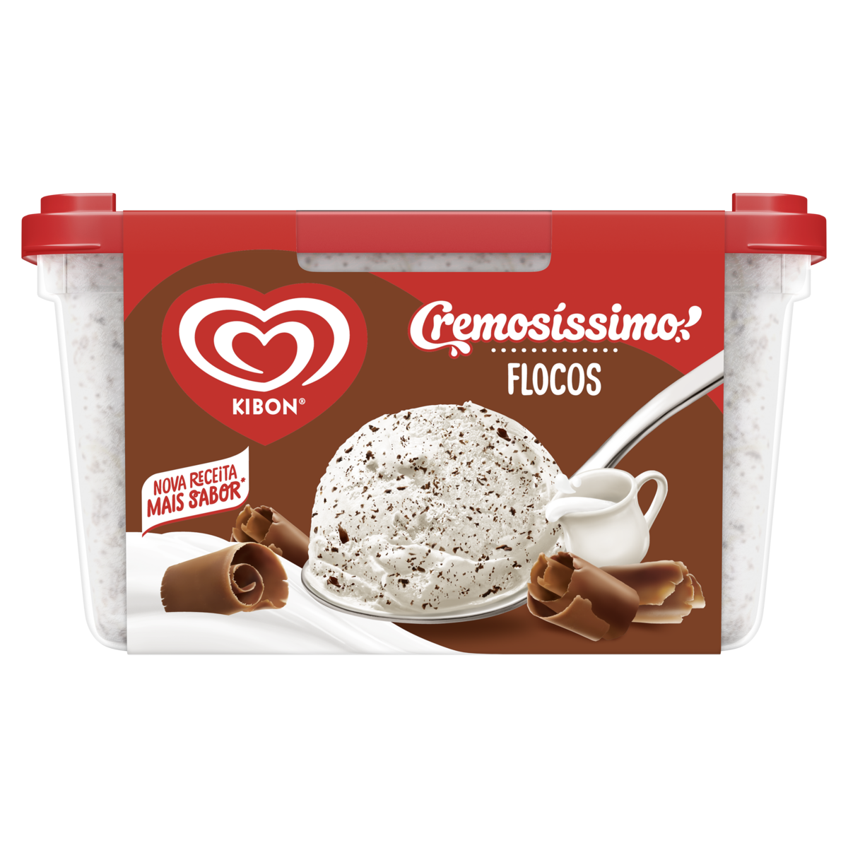 Sorvete KIBON Cremosissimo Flocos 1.5l