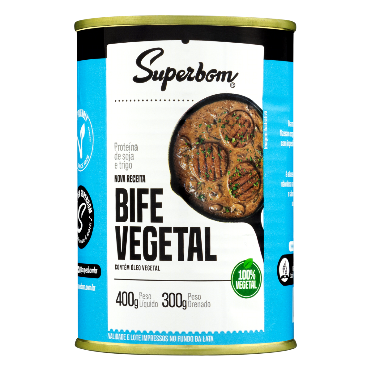 Bife Vegetal Superbom Lata 300g