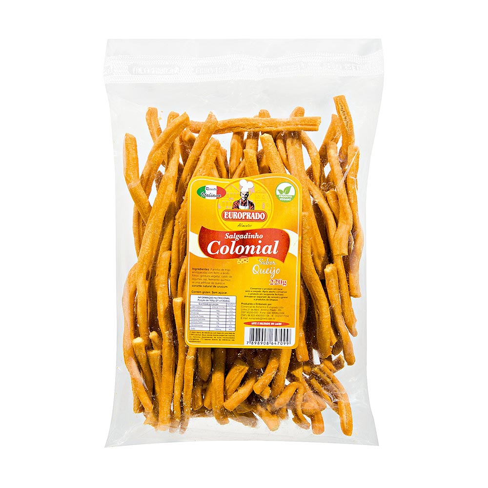 Salgadinho Europrado Colonial Queijo 220g