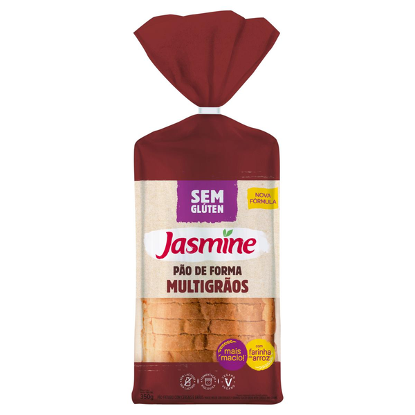 Pão de Forma Multigrãos Jasmine sem Glúten 350g
