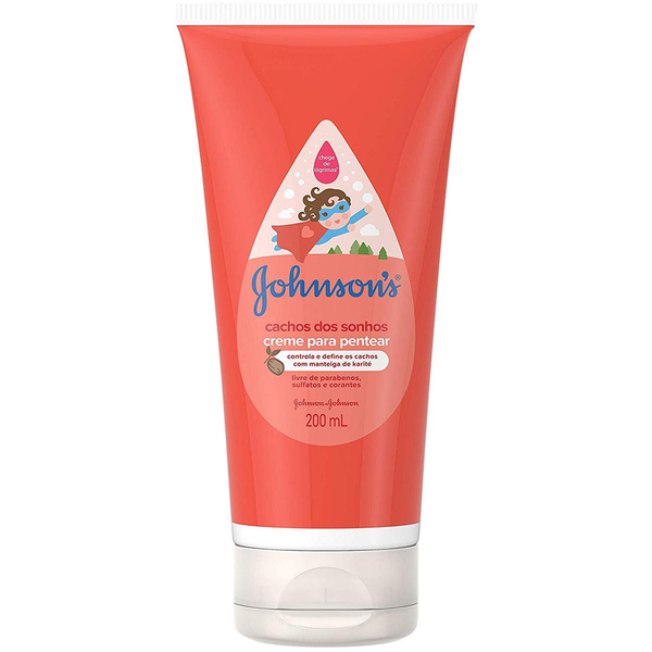 Creme para Pentear Johnsons Kids 200ml - Cachos dos Sonhos
