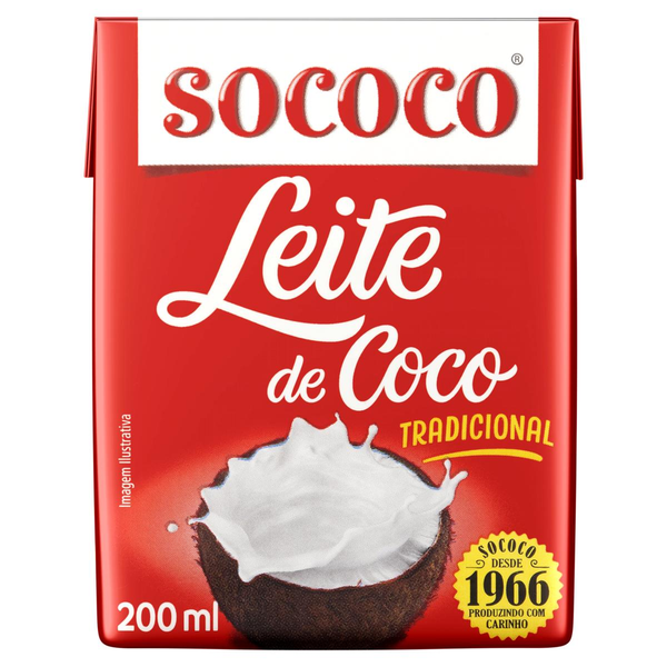 Leite de Coco Tradicional Sococo Caixa 200ml