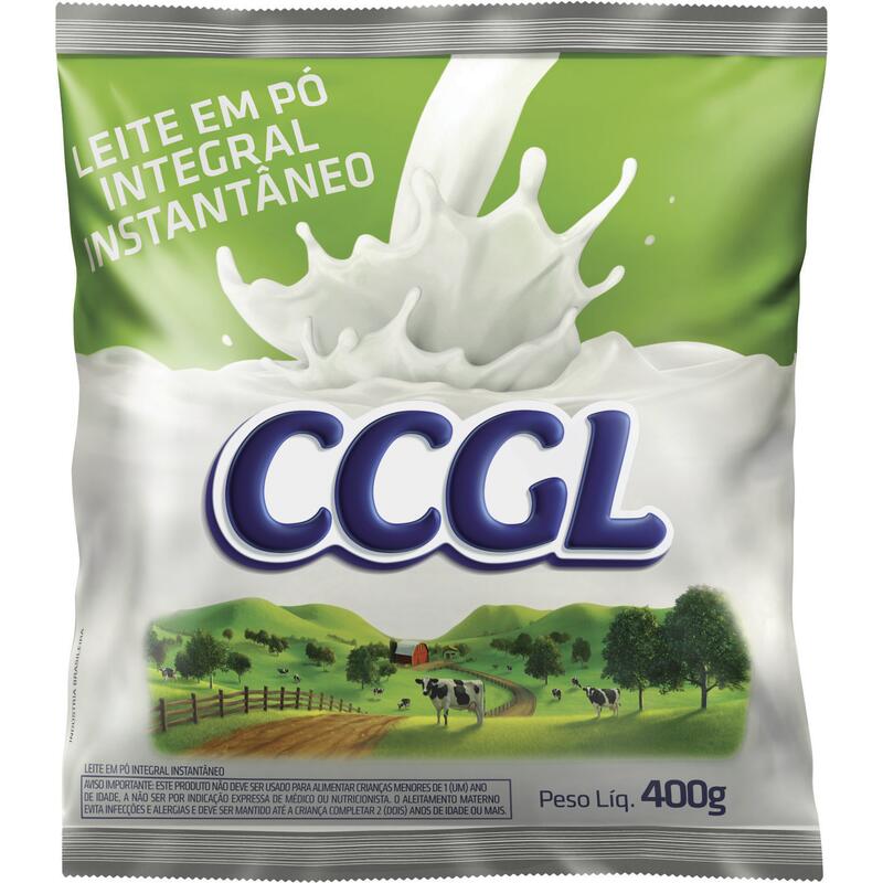 Leite em Pó Integral CCGL Instantâneo 400g