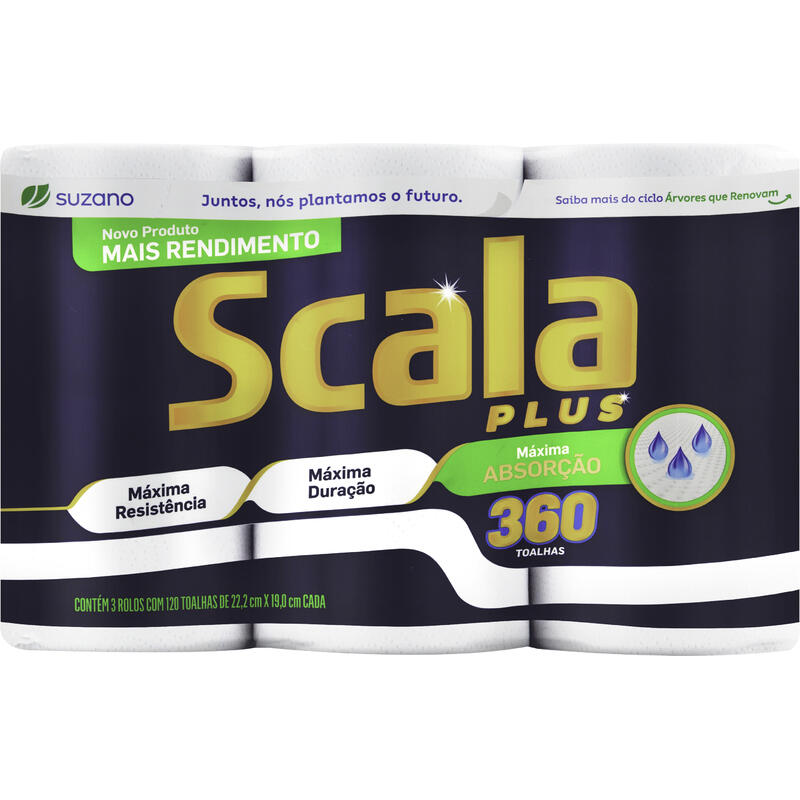 Toalha de Papel Scala Plus 360 toalhas