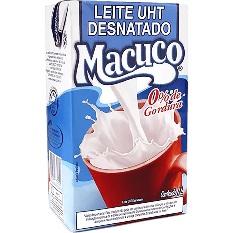 Leite Longa Vida Macuco Desnatado 1L