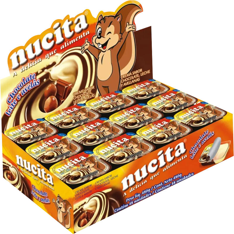 Doce Nucita Chocolate e Leite 48x10g