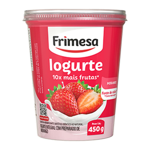 Iogurte Frimesa 450g - Pedaço de Frutas - Morango