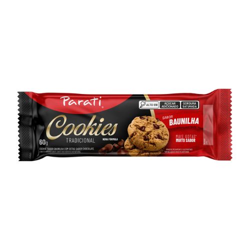 Biscoito Parati Cookies Baunilha E Chocolate 60g