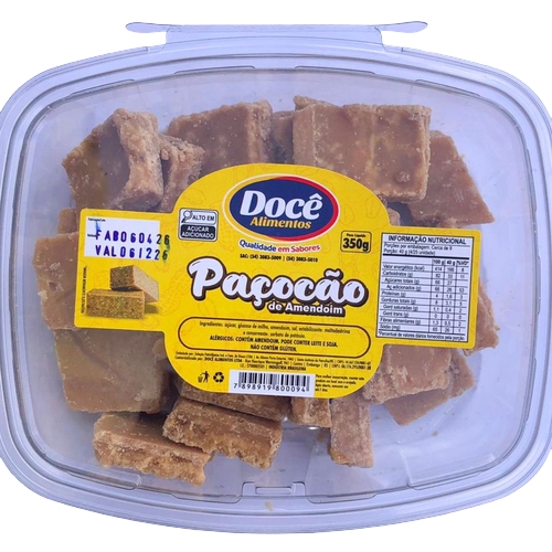 Paçoca Docê Alimentos Paçocão 350g