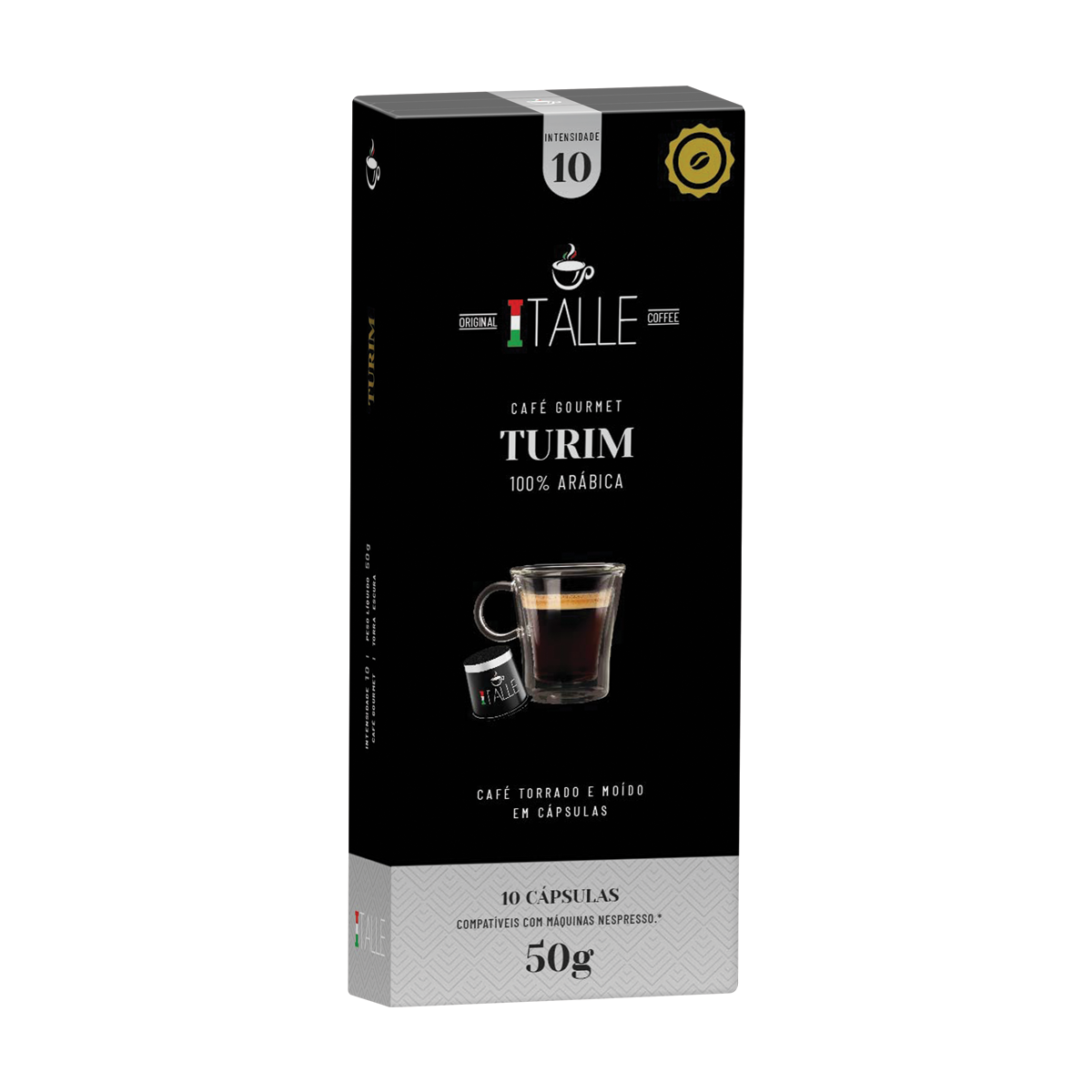 Cápsula Café Compatível Nespresso Café Italle 10 Und