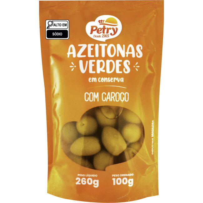Azeitona Petry Com caroço 100g