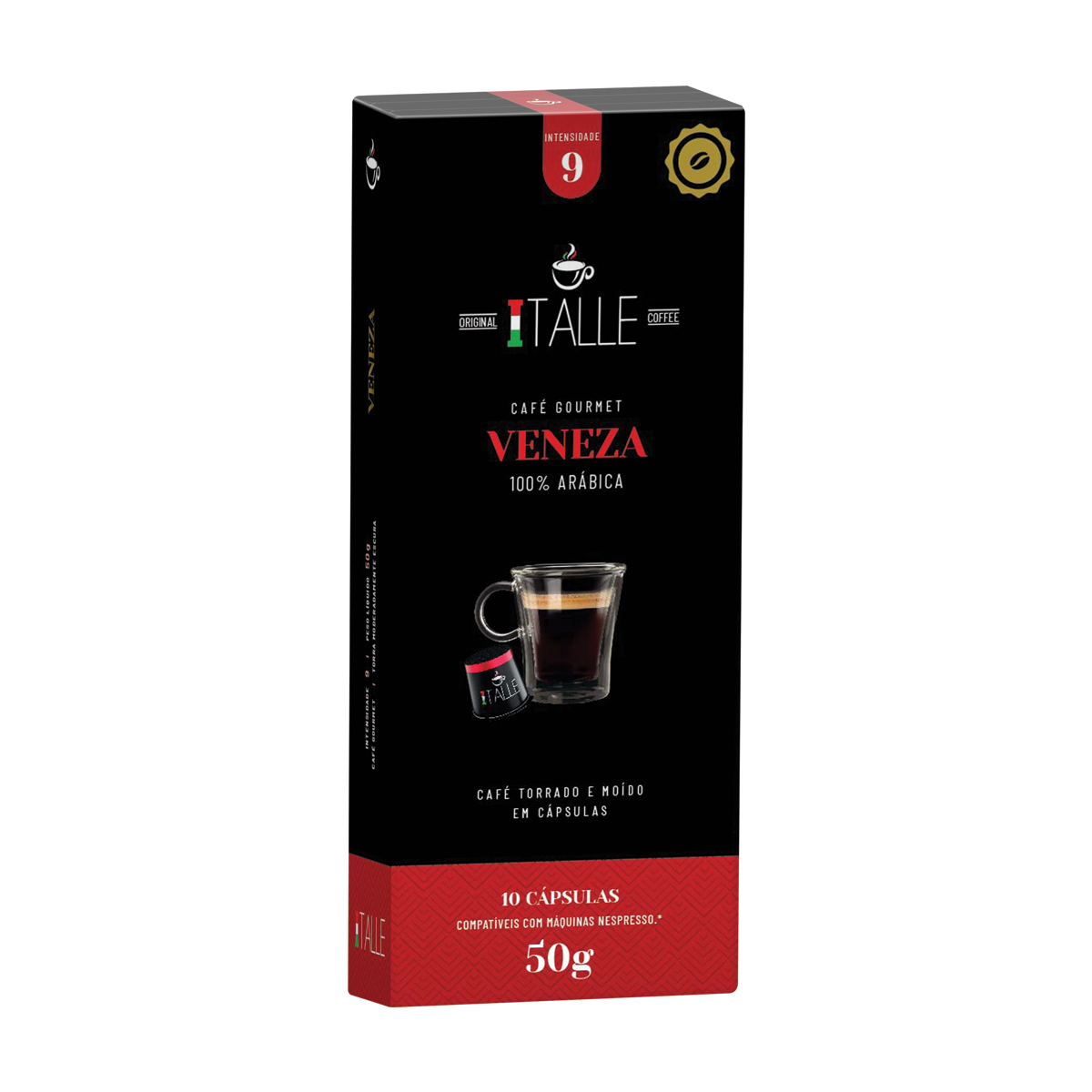 Cápsula Café Compatível Nespresso Café Italle 10 Und