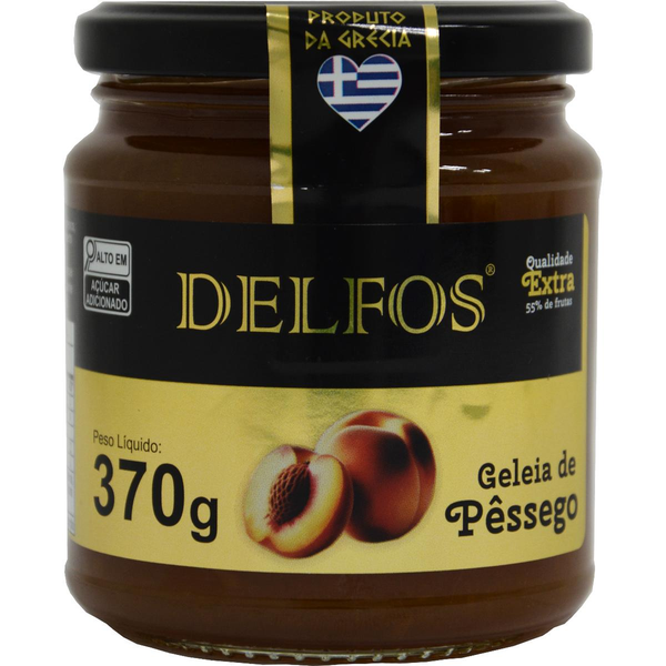 Geleia Grega Delfos 370g - Pêssego