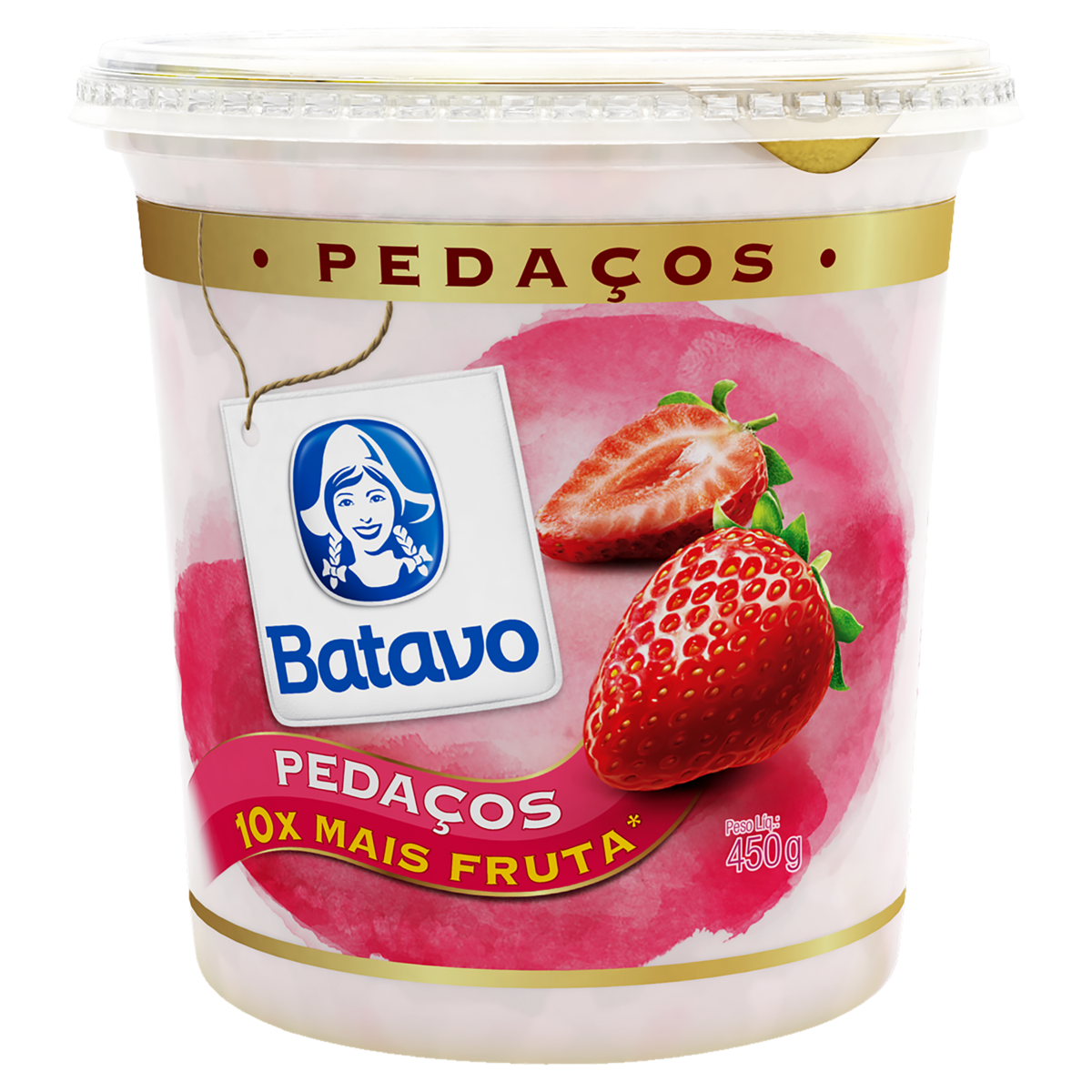 Iogurte Batavo com Pedaços Morango 500g
