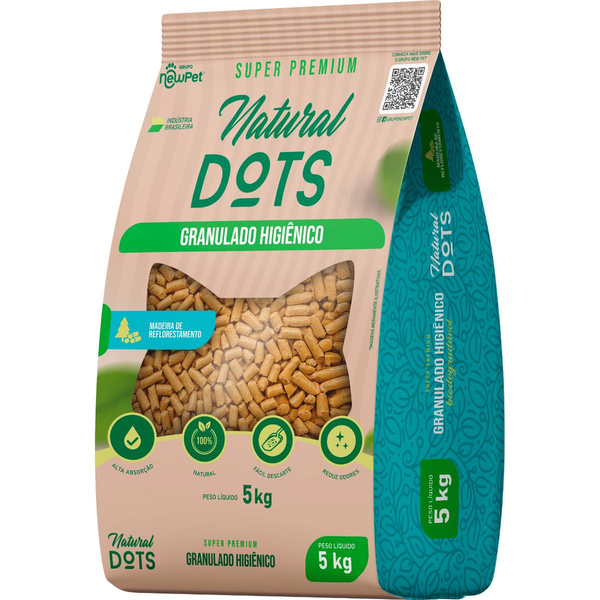 Granulado Natural Dots 5kg - Madeira
