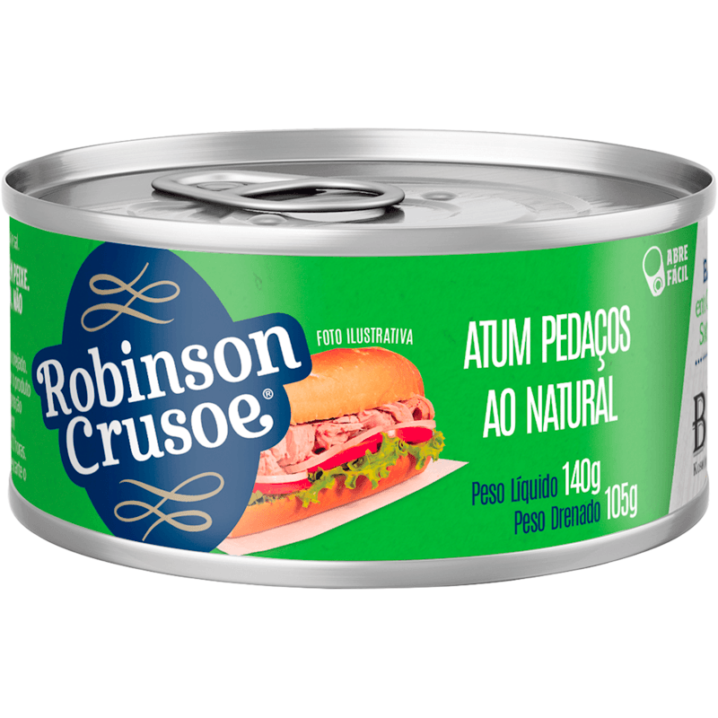 Atum em Pedaços Robinson Crusoe Natural 170g