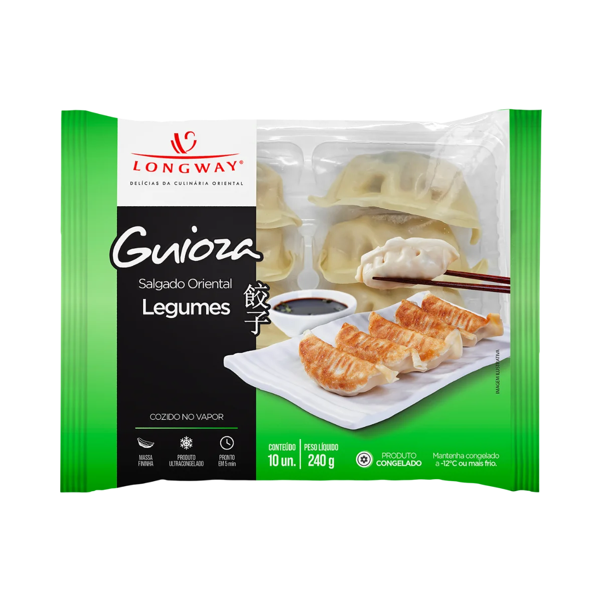 Guioza LONG WAY Legumes Congelado 240g