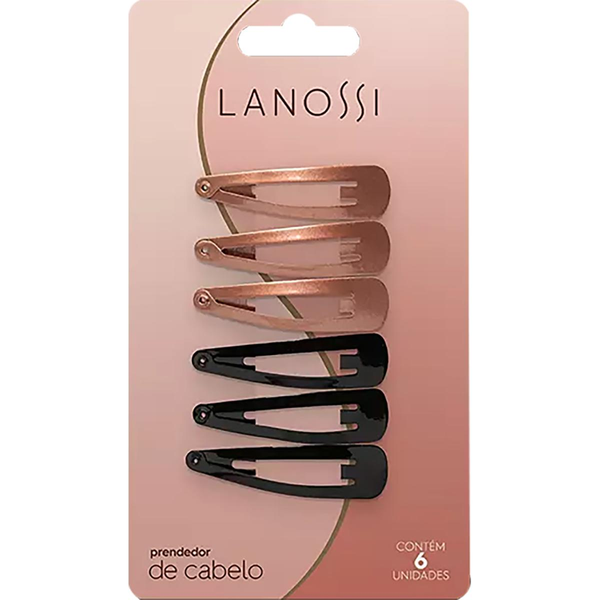 Tic Tac para Cabelo Lanossi Com 6 Tic Tacs - Ref. LS2521