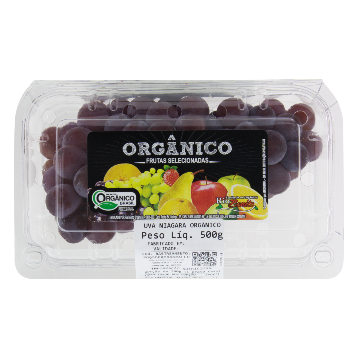 Uva Niagara Orgânico RIO BONITO 500g