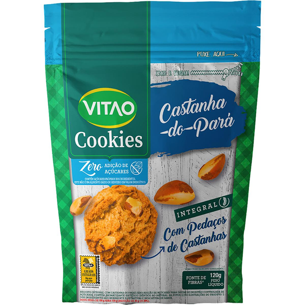 Cookies Vitao Diet Castanha Do Pará 120g
