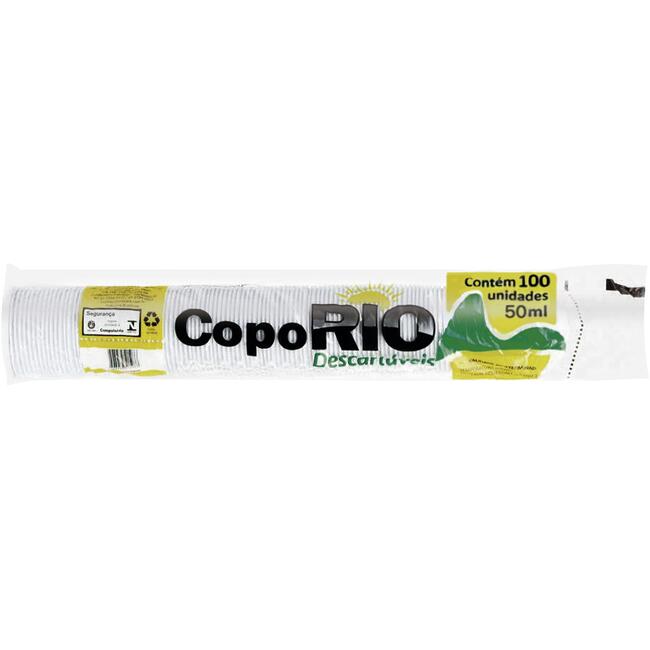 Copo Descartável Coporio ABNT Transparente - 50ml 100 un