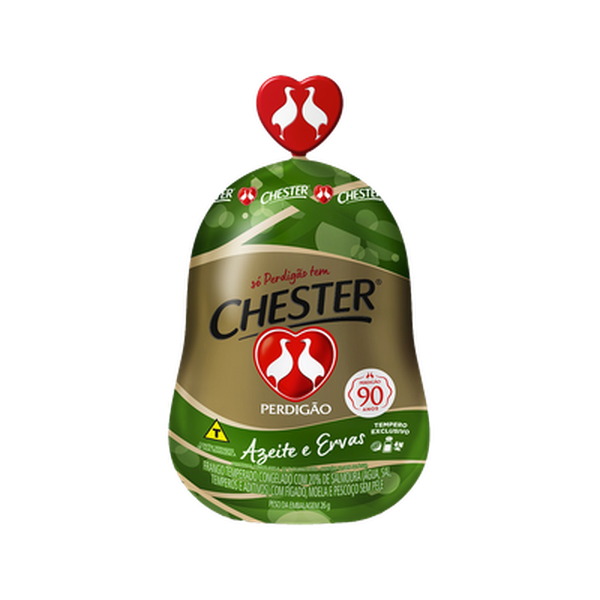 Chester Perdigão Temperado - Congelado - Azeite e Ervas Kg