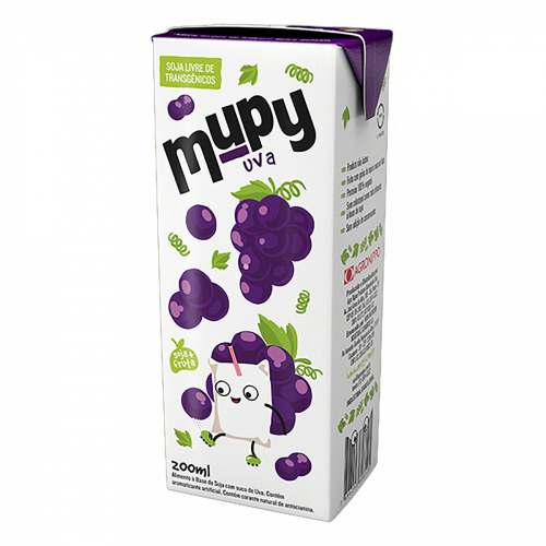 Bebida à Base de Soja Uva Mupy Caixa 200ml