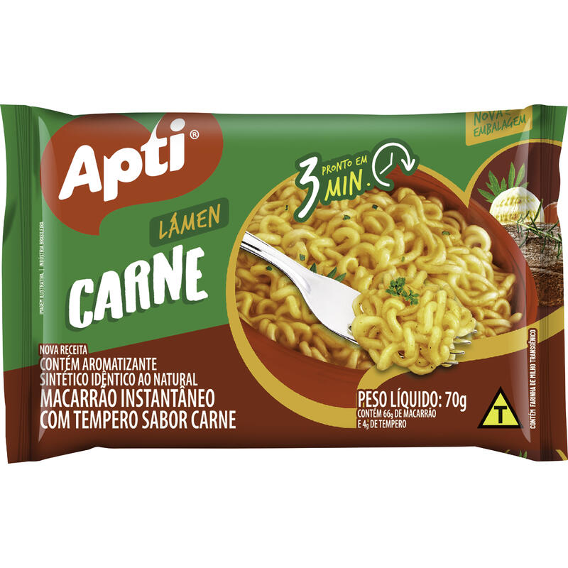 Macarrão Instantâneo Apti Carne 70g