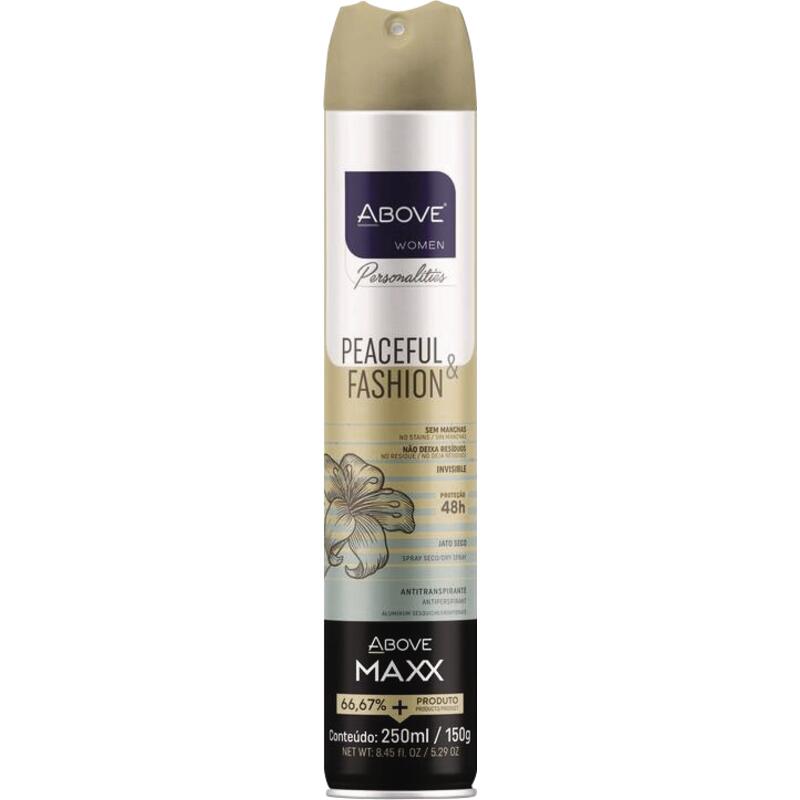 Desodorante Aerossol Above Peaceful e Fashion 250ml