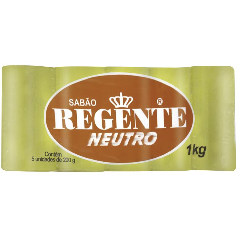 Sabão em Pedaço Regente Neutro 5x200g