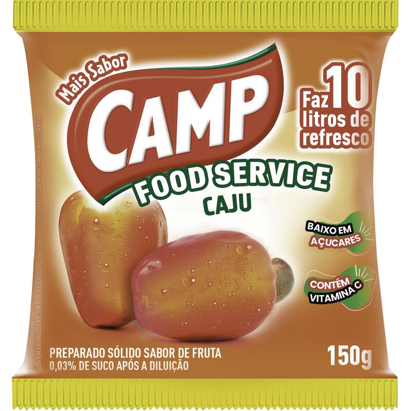 Refresco em Pó Camp Caju 150g