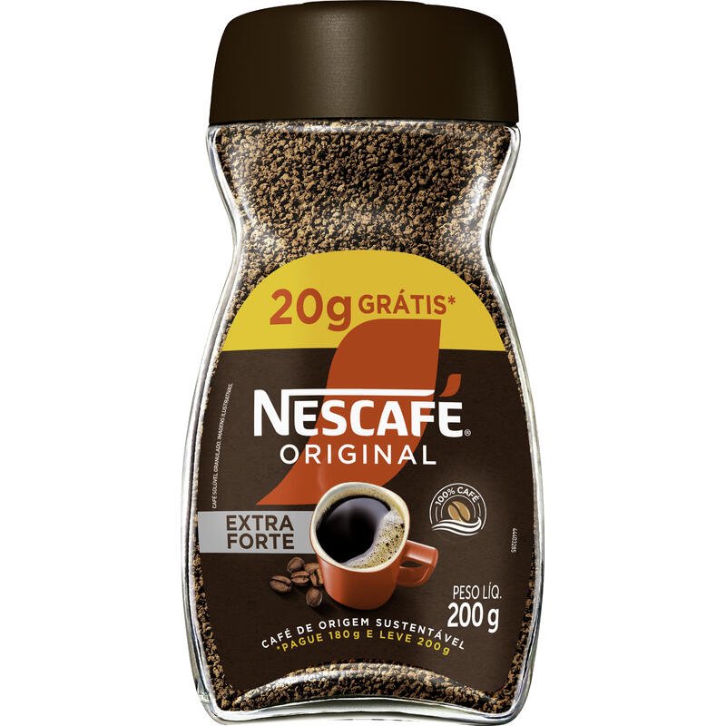 Café Solúvel Nescafé Original LV 200g PG 180g