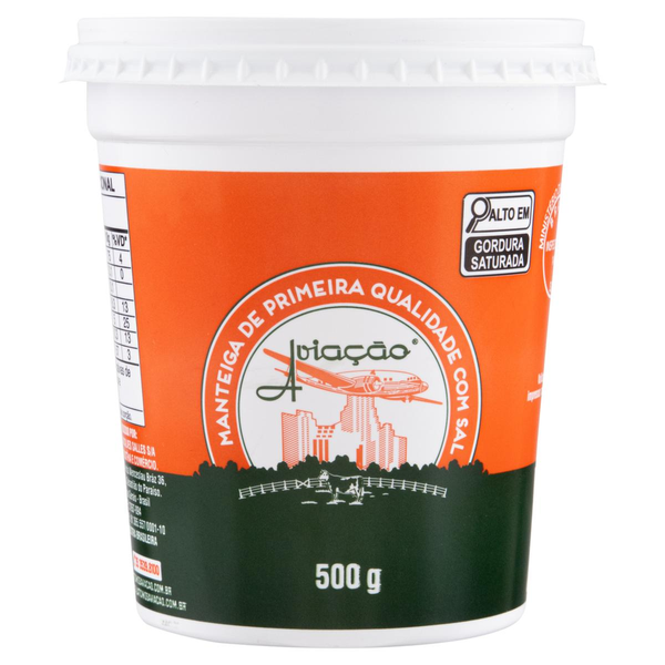 Manteiga Aviacao Csal Pt 500g