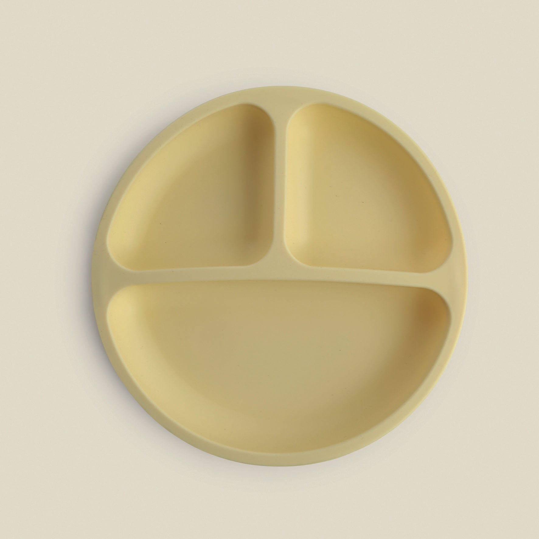 Prato A\BABY Silicone com Divisória Amarelo Ref.: 2501