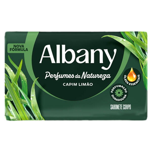 Sabonete Albany 80g - Natureza - Capim Limão