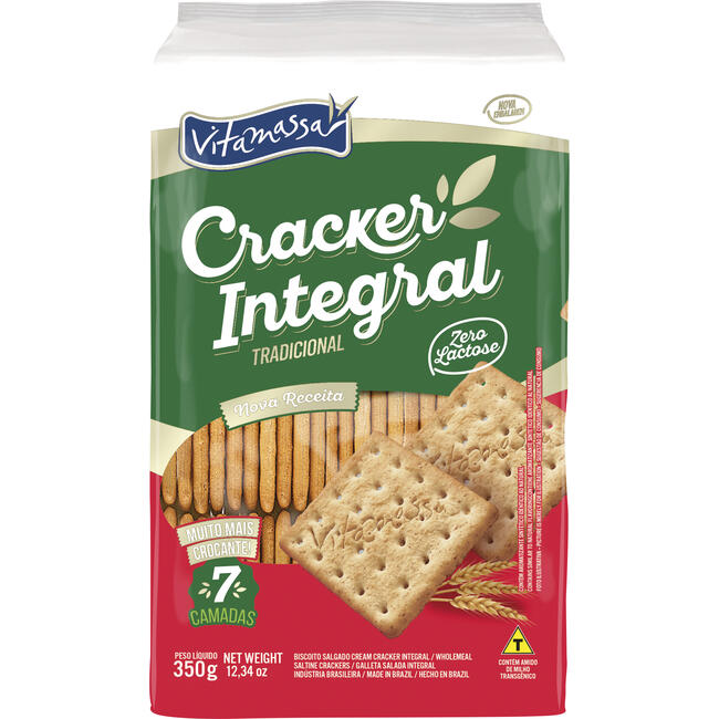 Biscoito Integral Vitamassa Cream Cracker 350g
