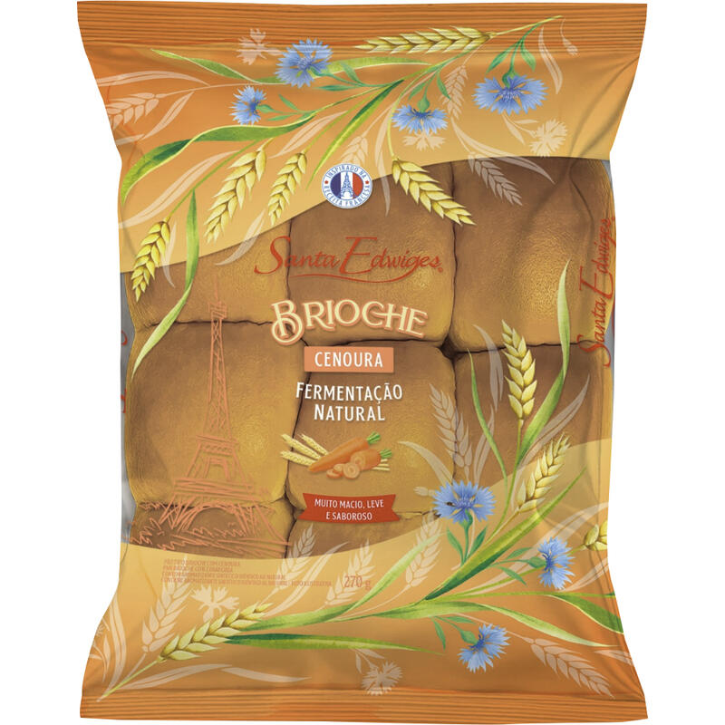 Mini Brioche Cenoura Santa Edwiges 270g