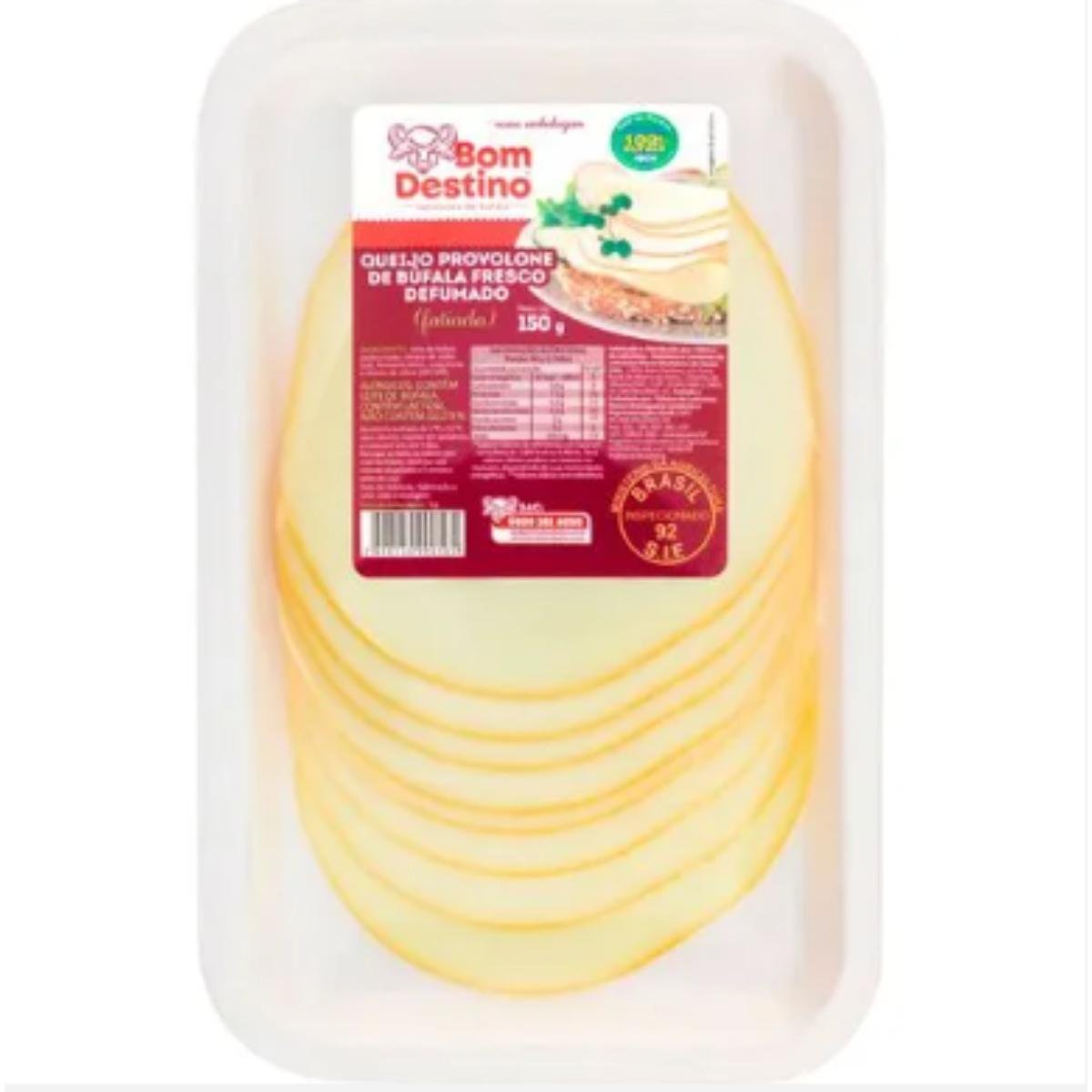 Queijo Provolone de Búfula Bom Destino Fracionado 150g
