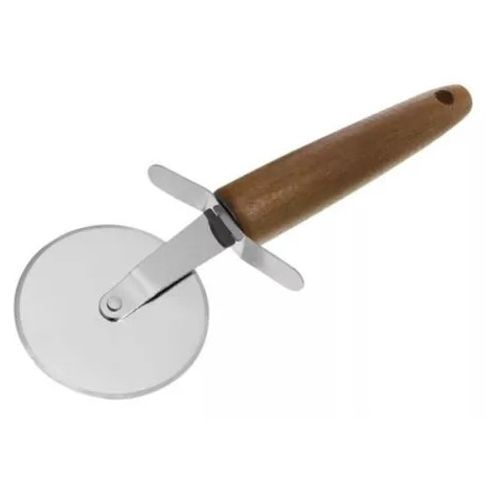 Cortador De Pizza Yangzi De Inox Com Cabo De Madeira Acácia 21cm 1 Unidade