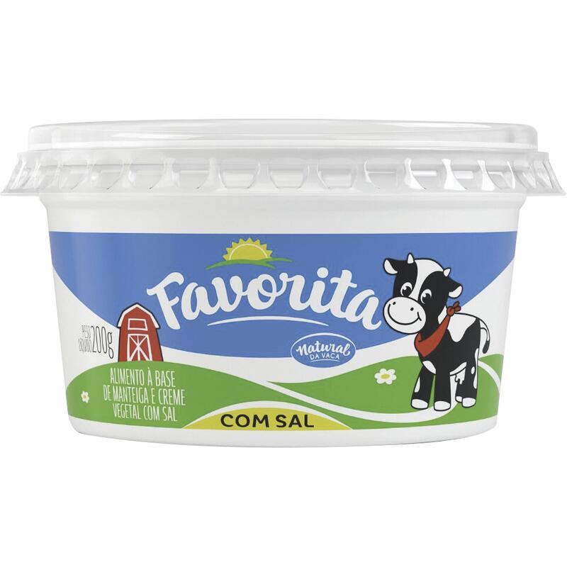 Alimento à Base de Manteiga Favorita Sal 200g
