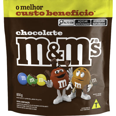 Confeito M&M's Chocolate 850g