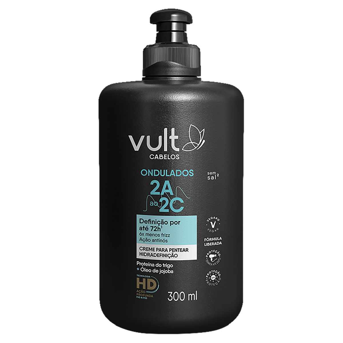 Creme para Pentear Vult Cabelos Ondulados Frasco 300ml